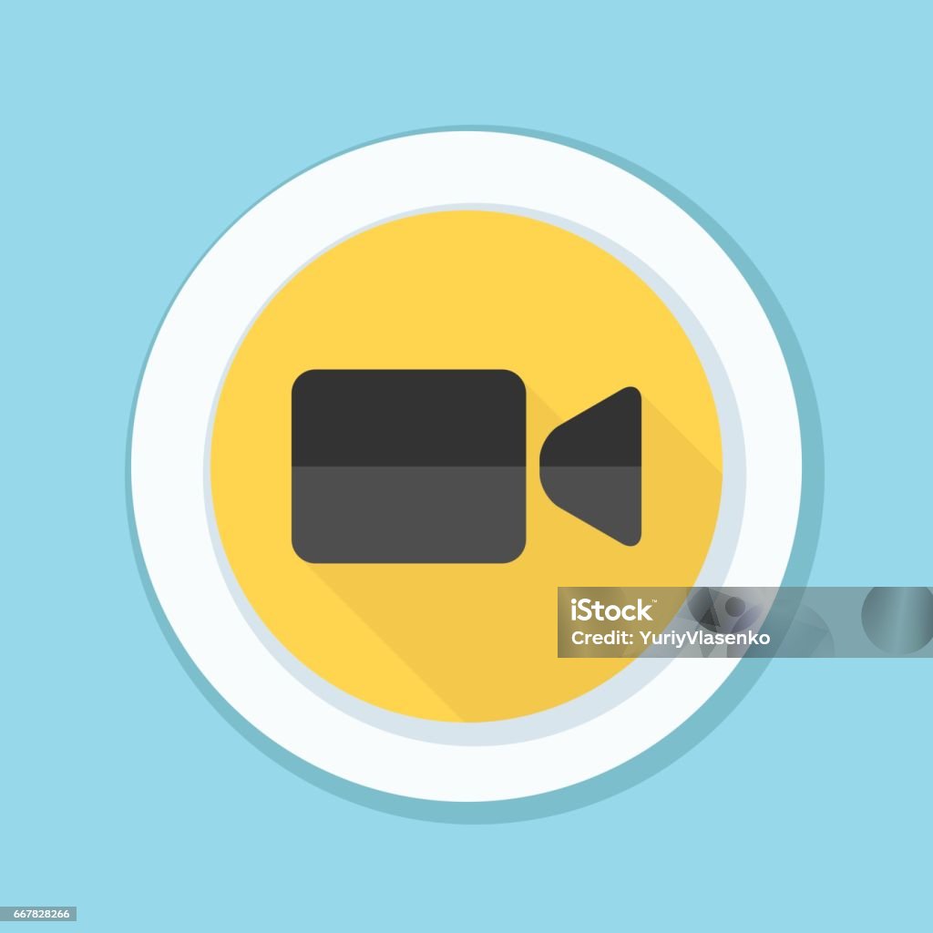 Camera Button Illustration Stock Illustration - Download Image Now ...