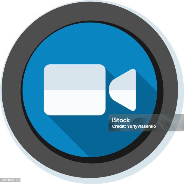 Camera Button Illustration Stock Illustration - Download Image Now ...