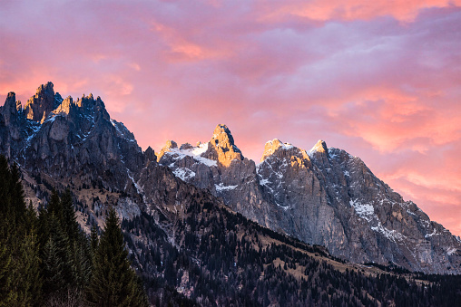 Passo Cereda,winter,Trentino,Italy