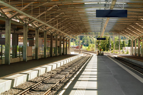 istock Concourse at Railway train station in Zermatt Valais 667845592
