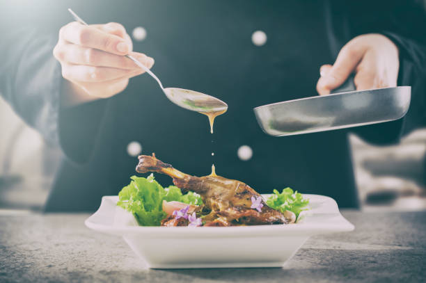 istock The chef prepares a gourmet meal. 667846592