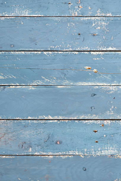 blanc et bleu de planches en bois - backdrop damaged old fashioned natural pattern photos et images de collection