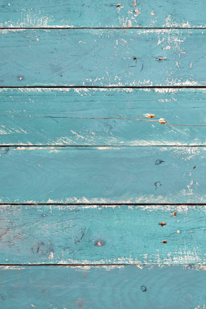 istock White and turquoise wooden planks 667848782