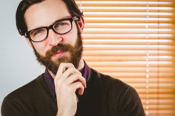 istock Hipster businessman smiling at camera 667849518