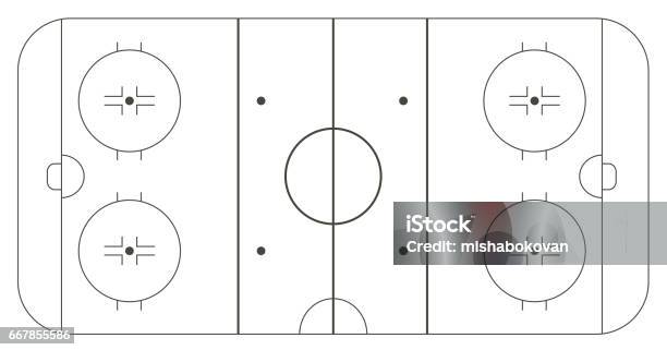 Hockey Rink Stock Illustration - Download Image Now - Cold Temperature, Design, Hockey