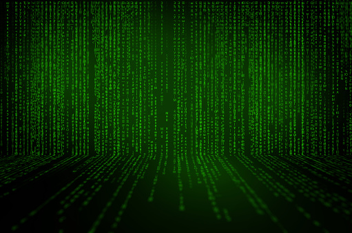 Abstract Technology Background Binary Computer Code Programming Coding ...
