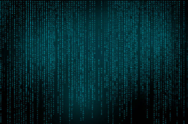 abstract technology background. binary computer code. programming / coding / hacker concept. vector background illustration. - security code imagens e fotografias de stock