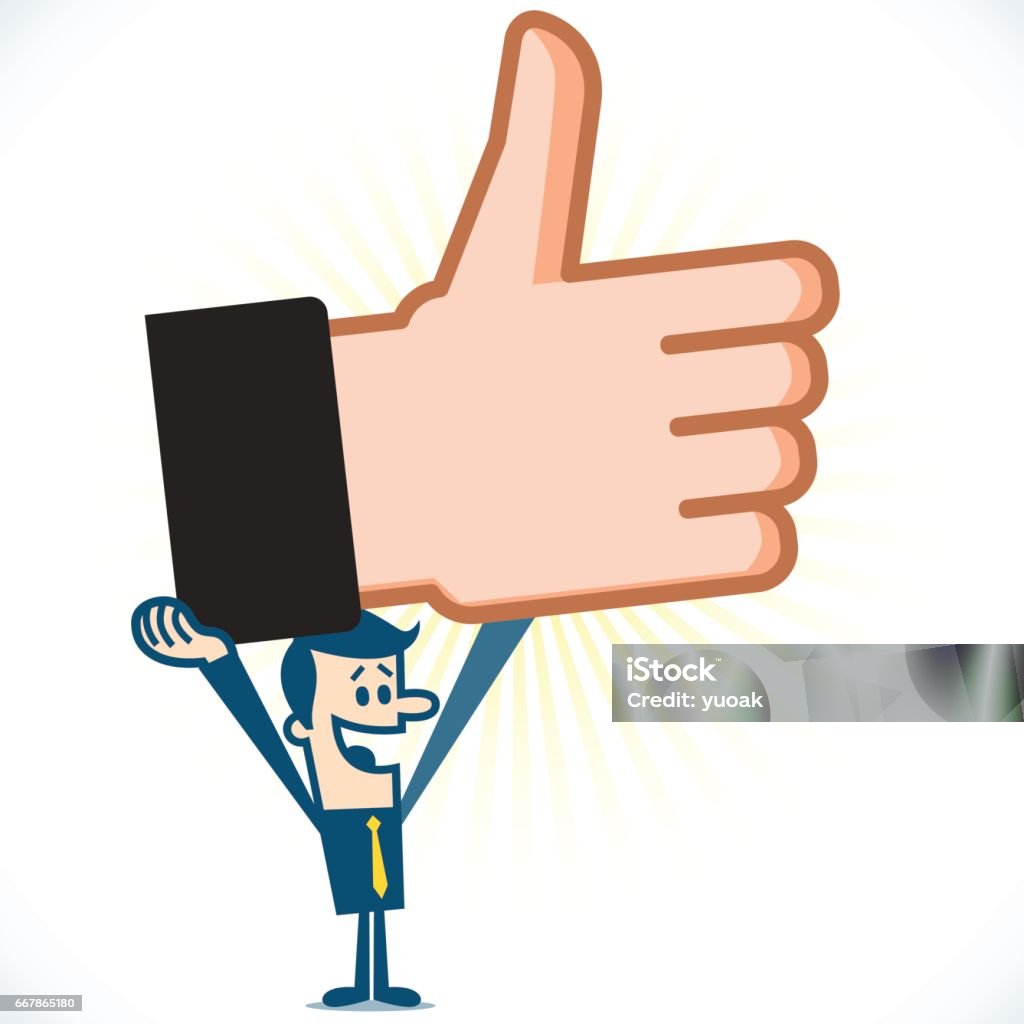 Oversized thumbs up
Created with adobe illustrator. Oversized thumbs up.  Customer stock vector