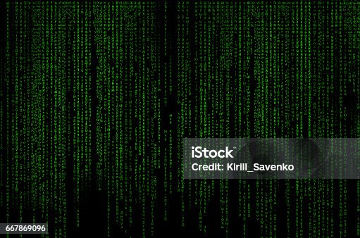 istock Abstract Technology Background. Binary Computer Code. Programming / Coding / Hacker concept Background Illustration. 667869096