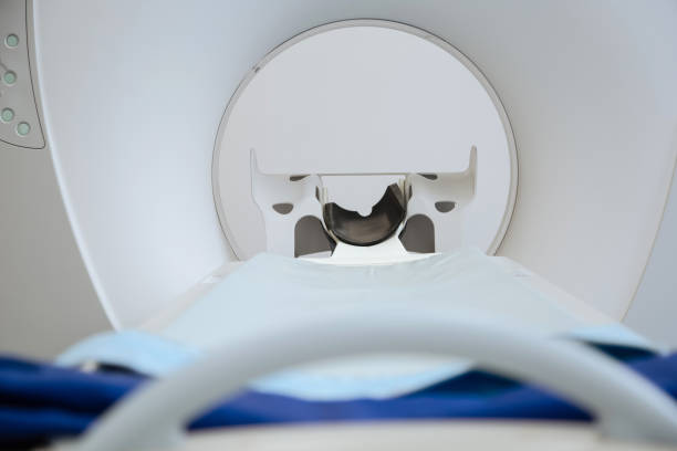 istock Close up of a modern MRI scanner 667869410