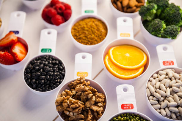 istock Portion cups of healthy ingredients 667870604