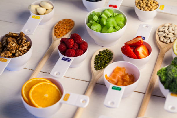 istock Portion cups of healthy ingredients 667879974