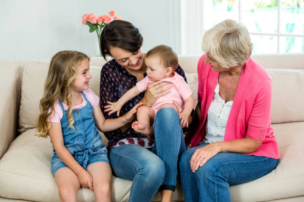 istock Happy family with baby 667882758