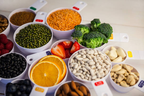 istock Portion cups of healthy ingredients 667882896