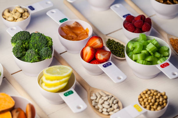 istock Portion cups of healthy ingredients 667884488