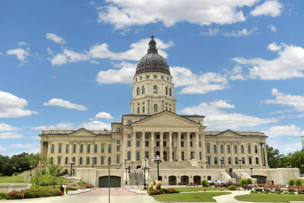 Kansas State Capitol stock photo