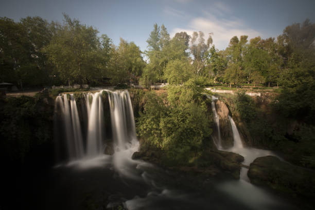 istock Waterfall Duden at Antalya Turkey - nature travel background 667914798