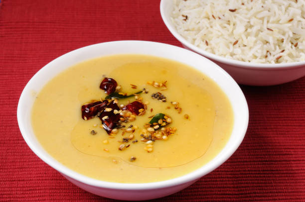 istock Dal Tadka, with rice Indian food 667920702