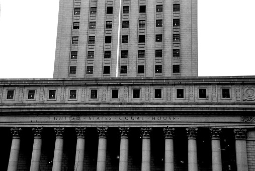 United States court house in Manhattan, United States, New York