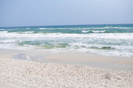 The white sand beaches of 30a in Florida