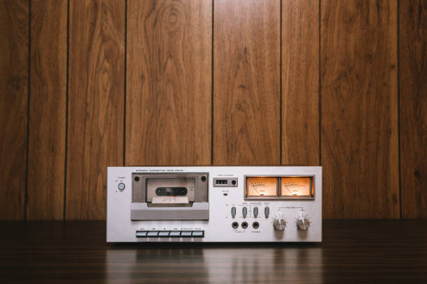 istock Cassette Player Stereo in Retro Style 667969938