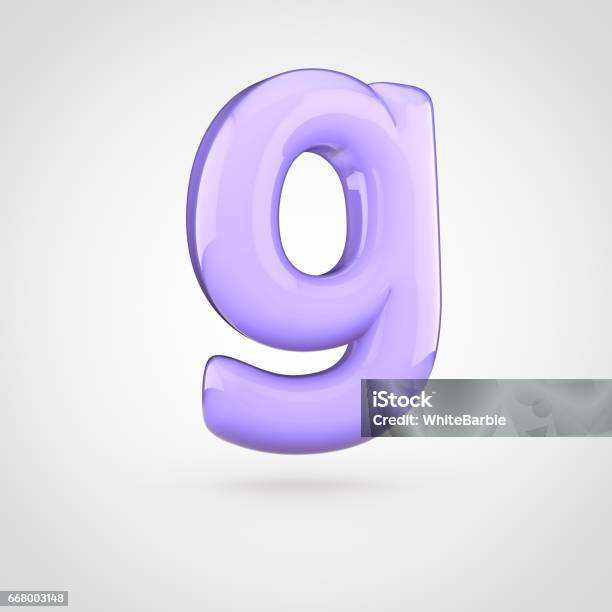 G Lettering Violet Glossy Violet Paint Letter G Lowercase Stock Illustration - Download ...