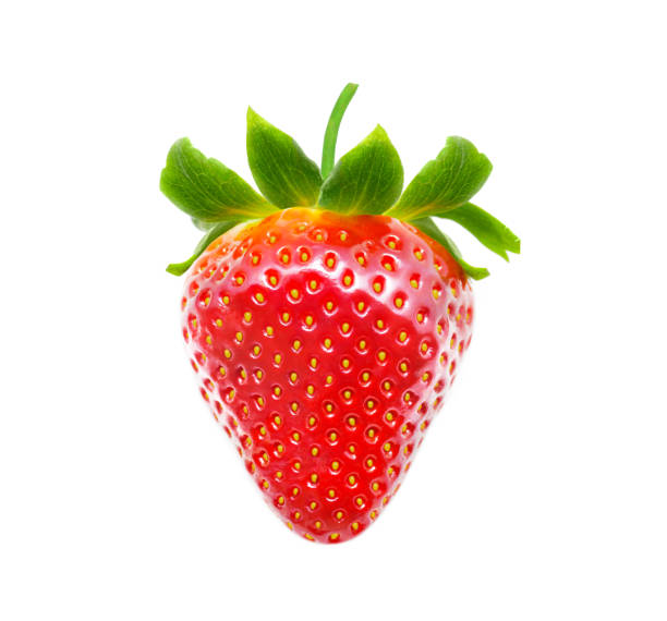 istock Delicious strawberry isolated on white background 668012992