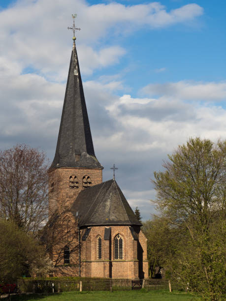 istock St. Antonius church in Hanselaer, Kalkar, Germany 668017088