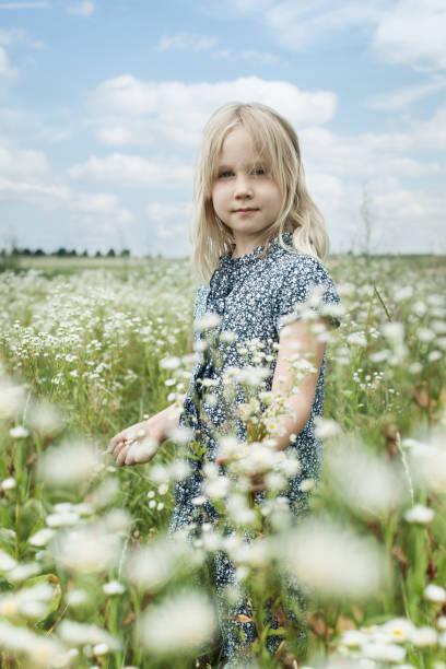 istock Cute child on green summer meadow 668019886