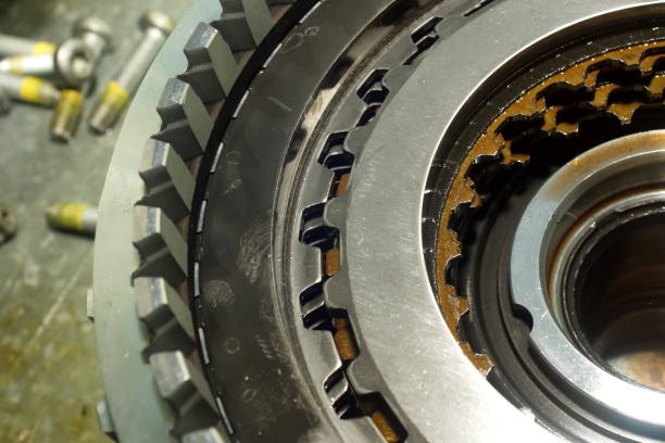 istock Parts from a vehicle gearbox. 668027344