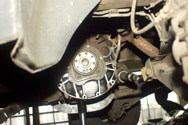 istock Parts from a vehicle gearbox. 668027406