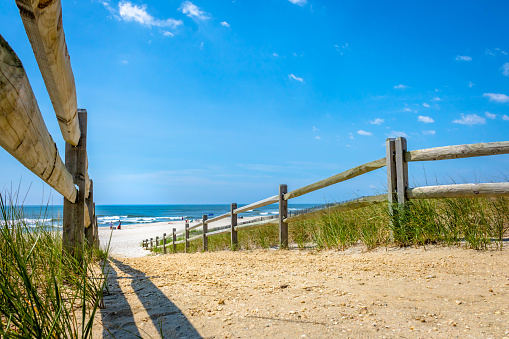A view of the entrance to the beach that has been a welcomed sight to all those who visit Surf City, on Long Beach Island, NJ.