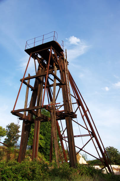 istock iron tower of the old mine 668054630