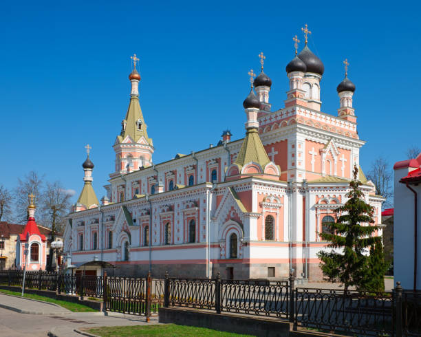 istock Holy intercession orthodox Cathedral in Grodno, Belarus. 668060758