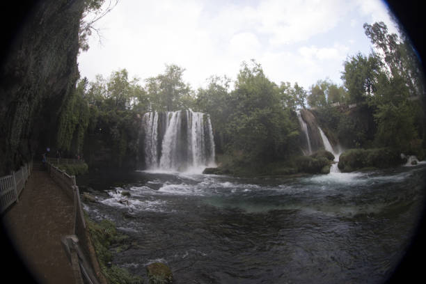 istock Waterfall Duden at Antalya Turkey - nature travel background 668060798