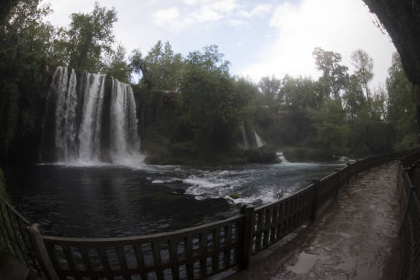 istock Waterfall Duden at Antalya Turkey - nature travel background 668061248