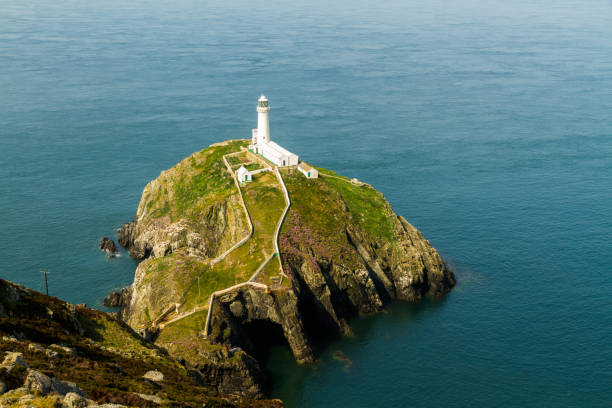 South Stack lighthouse, Anglesey - fotografia de stock