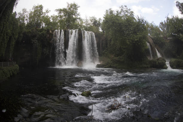 istock Waterfall Duden at Antalya Turkey - nature travel background 668064048