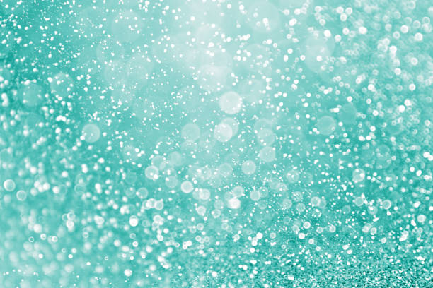 teal, turquesa, aqua e hortelã brilham sparkle fundo - birthday card confetti invitation party - fotografias e filmes do acervo