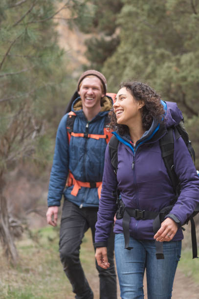 istock Good friends out on a backpacking adventure together 668076928