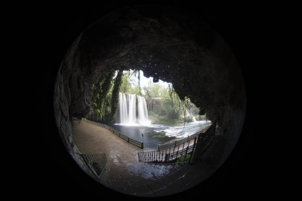 istock Waterfall Duden at Antalya Turkey - nature travel background 668080458