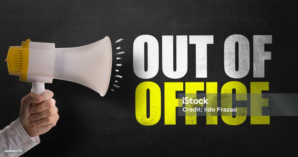 Out Of Office Out Of Office sign After Work Stock Photo