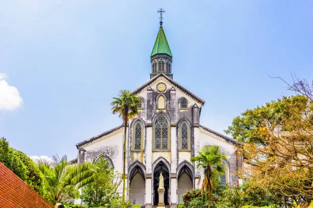 Nagasaki, Japan at historic Oura Church.