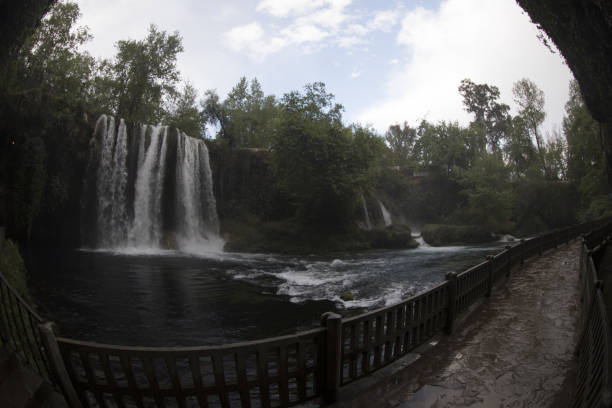 istock Waterfall Duden at Antalya Turkey - nature travel background 668090076