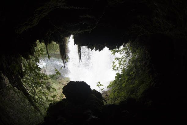 istock Waterfall Duden at Antalya Turkey - nature travel background 668090180