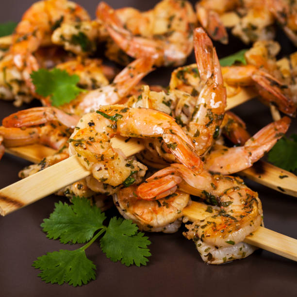 istock Grilled Shrimp Skewers Appetizer 668096298