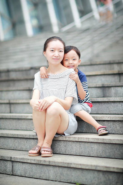 istock Happy Asian mother and son 668099956