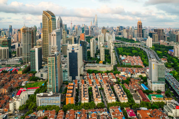 istock Skyline night view on Pudong New Area, Shanghai 668107076