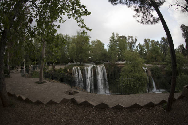 istock Waterfall Duden at Antalya Turkey - nature travel background 668123574
