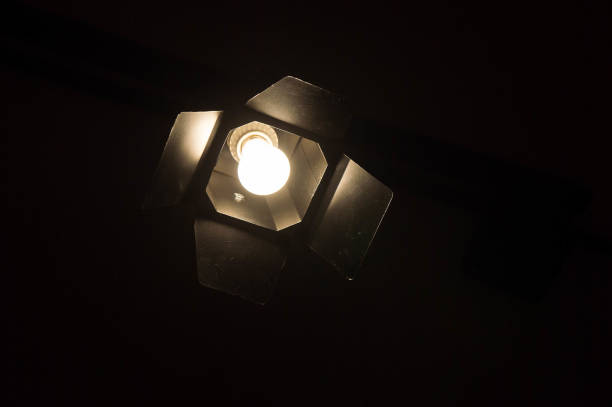 istock Light bulbs In the storage room at night 668126880